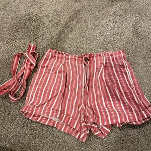 American eagle fitted striped shorts